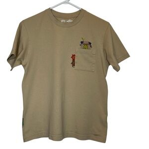 The Legend of Zelda Tears of Kingdom Uniqlo T-Shirt in Tan Size Small